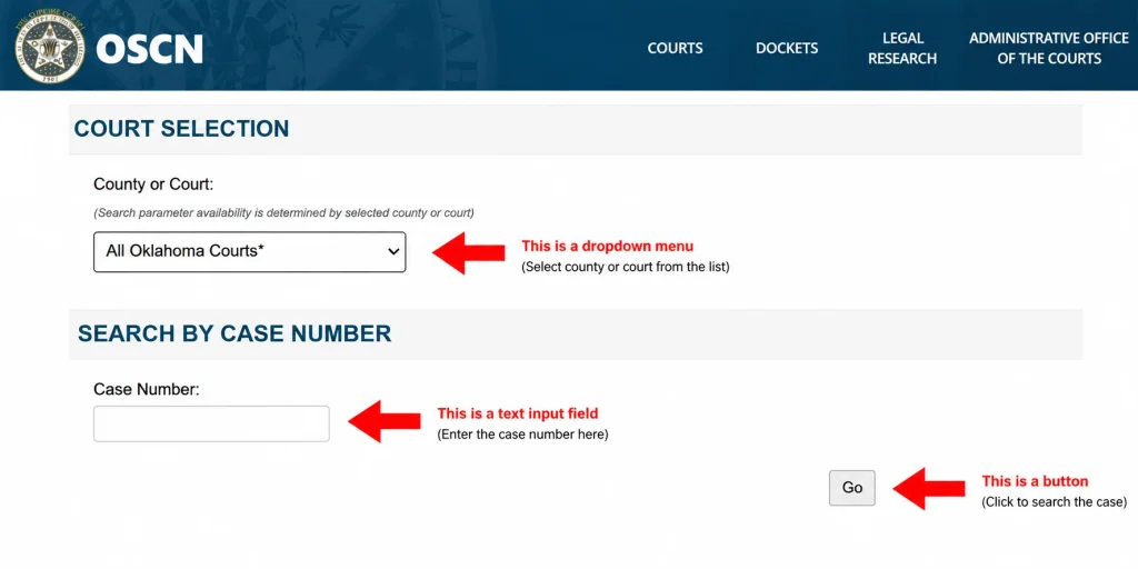 OSCN Search by Case Number